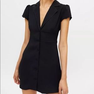 NWT Urban Outfitters Black Betty Collar Mini Dress